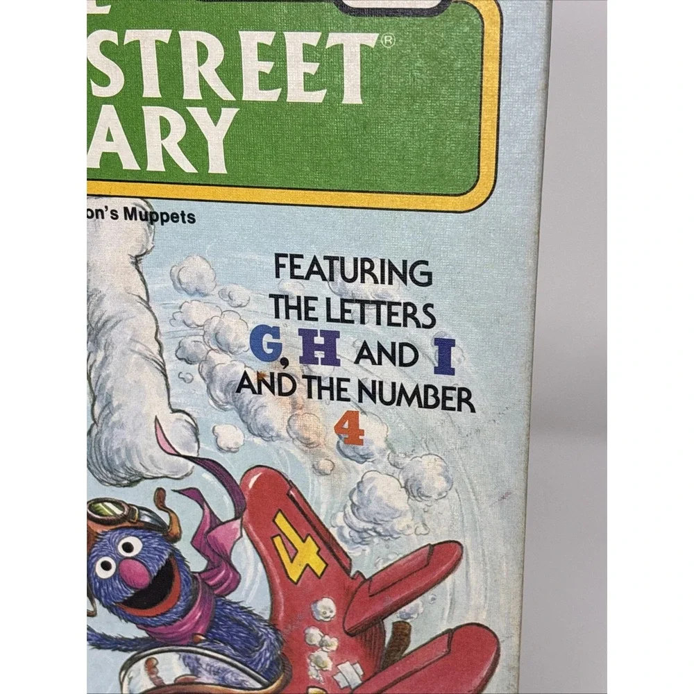 Vintage‎ Sesame Street Library Books Lot Volumes 4 7 8 Funk & Wagnalls Muppets